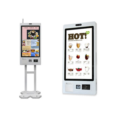 kaufen Selbstbedienungs-Kiosk Selbstbedienungs-Ticketdrucker Kartenleser Zahlung Touchscreen-Kiosk mit Barcode-Leser POS für Restaurant online manufacture