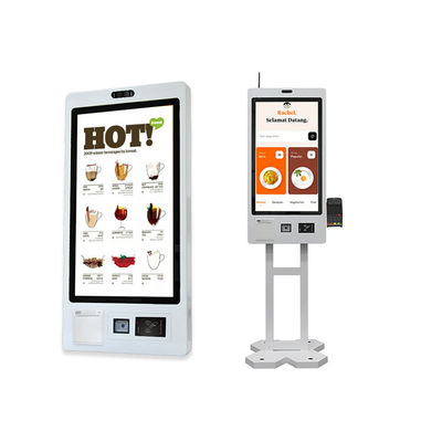kaufen 27 Zoll Rechnung Druck QR-Code Scanner Cafeteria Bestellung Kiosk benutzerdefiniertes Logo online manufacture