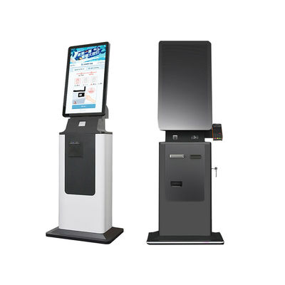kaufen 27 32 Zoll Self-Checkout-Kasse mit Barzahlung, Touchscreen-Kiosk, SDK, QR-Barcode-Scanner, Drucker, Metallgehäuse, Bodenständer für Hotel und Flughafen online manufacture