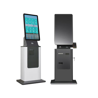 kaufen 27 32 Zoll Touchscreen Kiosk OEM Selbstbedienung Zahlung Kiosk Bargeld-Akzeptierer Sportwetten Kiosk SDK Boden stehende Metallkoffer online manufacture