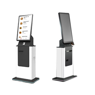 kaufen 27 32 Zoll Touchscreen Hotel Selbstbedienung Check in Kiosk SDK Pass-Scanner Kartenhäuser Ticket-Drucker Zahlung Kiosk online manufacture