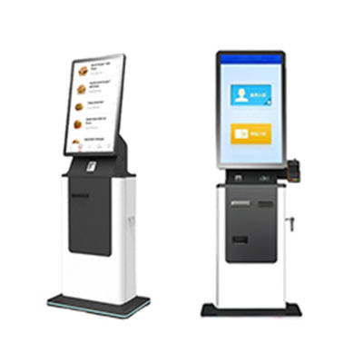 kaufen Check-in Kiosk Selbstbedienung Pass-Scanner Bordkarte Druck Terminal Boden Stand Android Barzahlung Kiosk online manufacture