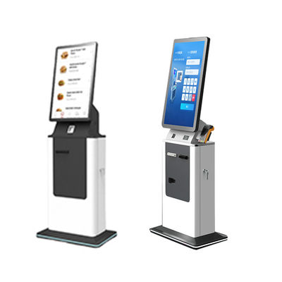 kaufen 27 32 Zoll LCD Touchscreen Self-Service-Bezahlkiosk Bargeldakzeptor Karten-Spender Reisepass-Scanner Hotel Check-in-Kiosk online manufacture