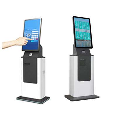 kaufen 27 32 Zoll Selbstbedienung Bargeld Münze Akzeptieren Hotel Check in Kiosk Touch Screen Ticket Drucker Kartenhäuser Selbst Barzahlung Kiosk online manufacture