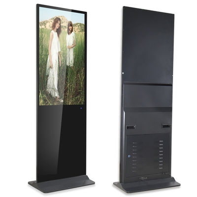 kaufen 55 Zoll-Innenboden, der Win10 Touch Screen Kiosk-Werbungs-Schirm-Totem steht online manufacture