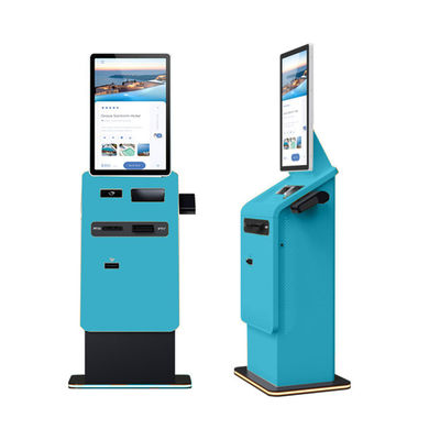 kaufen Selbstbedienung Kiosk mit 1920*1080 Auflösung Mehrere Zahlungsmethoden und Pass-Scanner-Terminal online manufacture