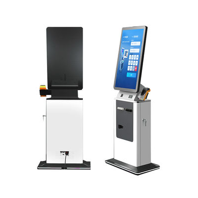 kaufen OEM ODM Auto Pay Selbstbedienung Hotel Krankenhaus Ticket-Drucker QR-Scanner Automatisierter Check in Kiosk Selbstzahlmaschine online manufacture