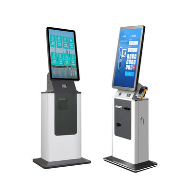 kaufen Check-in Kiosk Android Win10 Win11 Ticket-Quittungsdrucker Pass-Scanner Kartenleser Ausgabegerät Touchscreen Barzahlung Kiosk online manufacture