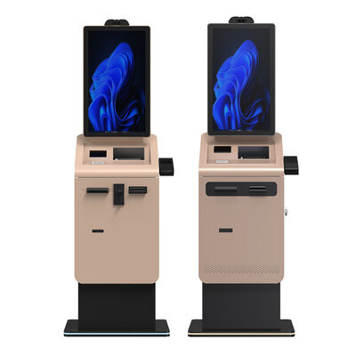 kaufen 27 32 Zoll Touchscreen Selbstbedienung Zahlung Kiosk Innenraum Selbstbestätigung Drucker Kartenhändler Bargeld Münze Recycler Zahlung Kiosk online manufacture