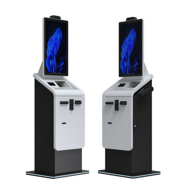 kaufen 27 32 Zoll Self-Service Touchscreen-Bezahlkiosk-Maschine mit Bargeldrecycler, Einlösekartenleser, Spender, Ticketdrucker-Kiosk online manufacture