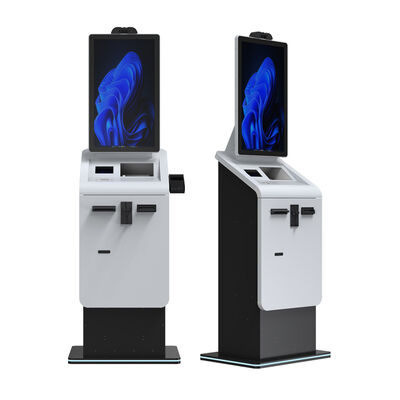 kaufen 27 32-Zoll-Android-Touchscreen-Selbstbedienungsterminal-Zahlungskioske mit A4-Drucker, QR-Code-Scanner, Geldwechselautomat online manufacture