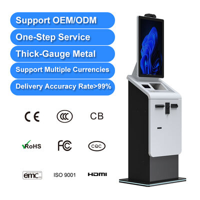 kaufen OEM/ODM Kiosk Hersteller 27 32 Zoll Barzahlung Kiosk Rechnung Zahlung Terminal Scanner Kartenhäuser Drucker Zahlung Kiosk online manufacture