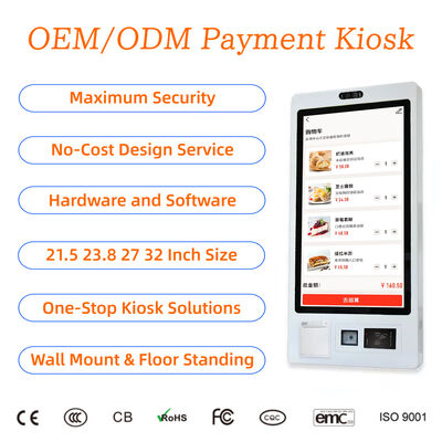 kaufen Fast-Food-Selbstbedienung Kiosk Touchscreen Selbstbedienung Scannen QR-Code Ticket-Drucker Barbestellung Zahlung Kiosk für Restaurant online manufacture