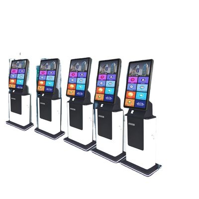 Lobby-Touchscreen-Kiosk-Maschinen-Fingerabdruck-Pass-Scanner-Terminal