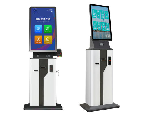 Selbstbedienungs-Check-in-Kiosk mit POS-Kartenleser-Schlitz-Registrierkassen-Abrechnung