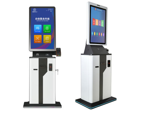 21,5-Zoll-Smart-Hotel-Check-out-Check-in-Kiosk mit Kreditkartenzahlungsterminal