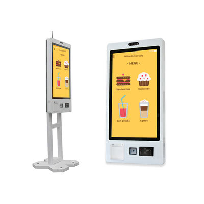 Selbstbestellkiosk Android Touchscreen Restaurant Lebensmittelbestellzahlungssystem Quittung Drucker Selbstbedienung Kasse Kiosk