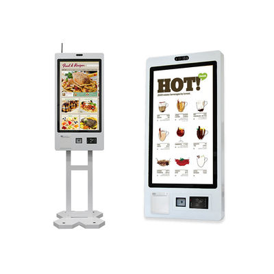 32 Zoll Payment QR Scanner Druck Touchscreen Monitor Selbstbedienung Kiosk Touchscreen Lebensmittelbestellmaschine