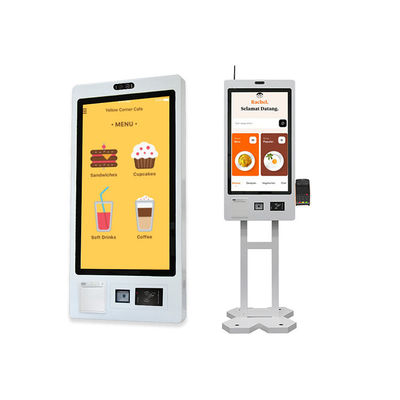27 Zoll Touchscreen Selbstbestellung Zahlung Kiosk Wand montiert / Standalone für Restaurant