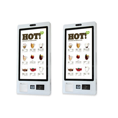 Fast-Food-Restaurant Selbstbestellung Zahlung Kiosk mit Thermoprinter Scanner QR Code