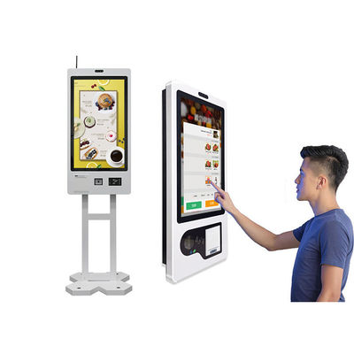 Touch Screen Selbstauftrags-Boden-stehender Nahrungsmitteleinrichtungskiosk für Restaurants