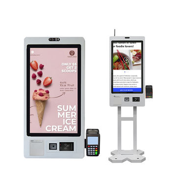 Window Interactive Touch Screen Kiosk Payment Checkout Touch Screen Bestellsystem