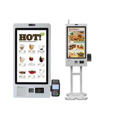 Restaurants Touchscreen Digital Signage KioskFast Food QR Selbstbedienungs-Bestellkiosk