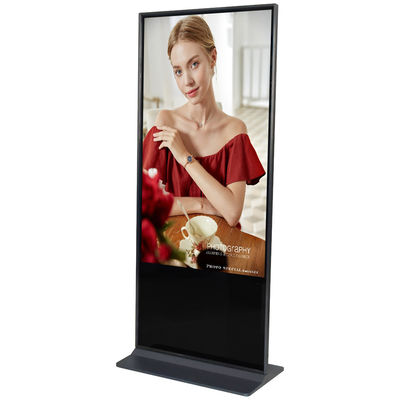 Boden-Stand Kiosk der 43 Zoll Lcd-Touch Screen Totem-digitalen Beschilderung, der Anzeige annonciert