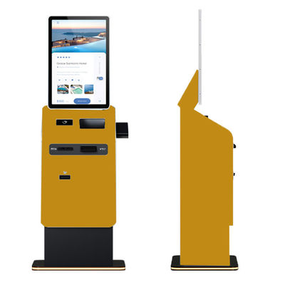 Benutzerfreundlicher Selbstbedienungs-Währungsumtauschkiosk mit Bargeldsender und QR-Code-Scanner