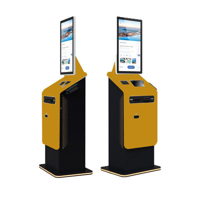 27 32 Zoll Touchscreen-Bezahlkiosk Selbstbedienungs-Geldmünz-Recycling-Akzeptormaschine Fremdwährungsumtausch-Kiosk-Terminal