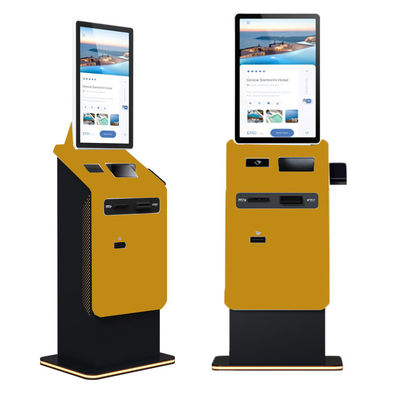 27 32 Zoll Boden Stehend Touchscreen Selbst Bargeld Spender Münz Recycler Android Rechnungsacceptor Drucker Zahlung Kiosk Terminal