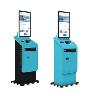 Selbstbedienungs-Hotel-Check-in-Kiosk mit thermischem Drucker und Magnetkarten-Typ