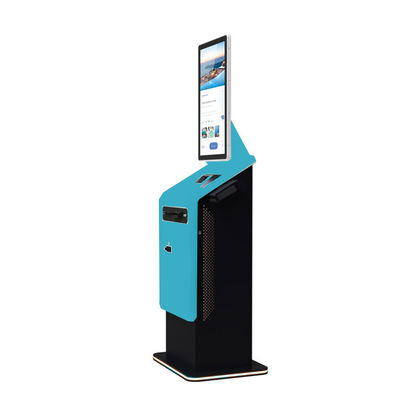 Selbstbedienung Kiosk Touchscreen Bargeld Annahme Kasse Selbstbedienung Bargeld und Münzen Annahme Zahlung Kiosk Terminal