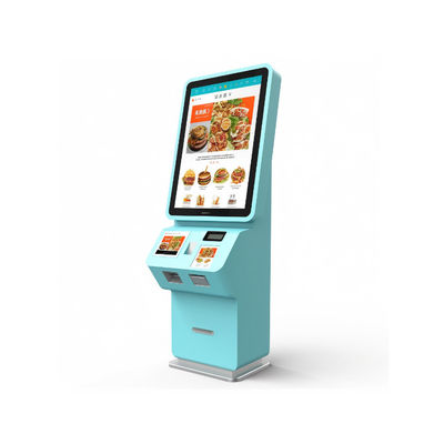 27 Zoll Self-Service-Kiosk mit NFC-Kartenleser und 10-Punkt-Touch für sichere Zahlungen