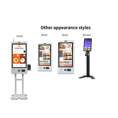 27 Zoll LCD-Touchscreen Selbstbedienung Zahlung Kiosk Qr-Scanner / Nfc-Reader