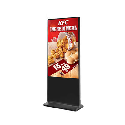 43-Zoll-Einkaufszentrum Werbung Touchscreen Kiosk Metallgehäuse Verhärtetes Glas