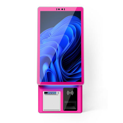 Desktop-Stand auf dem Boden Berührungsbildschirm Selbstverkauf Bäckerei Zahlung Kiosk Maschine Ticketdruckmaschine Kartenleser Lebensmittelbestellung