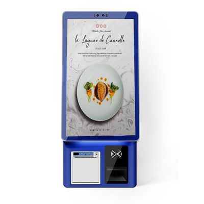 Selbstzahlungs-Kiosk mit benutzerfreundlicher LCD-Touchscreen-Oberfläche und Thermodrucker für Einkaufszentren und Restaurants