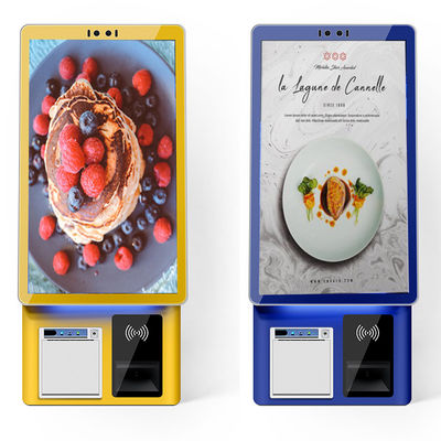 Kapazitiver Bildschirm Selbstbedienungsterminal Kiosk Desktop Smart Restaurant Selbstbestellkiosk