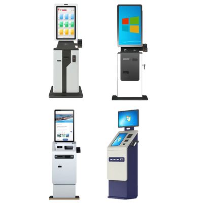 1280*1024 Auflösung Automatisches Check-in-Terminal für gehärtetes Glas und Metallgehäuse
