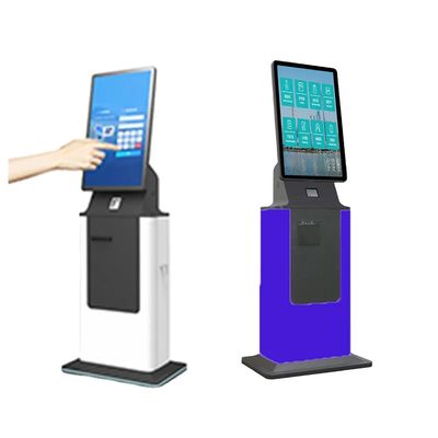 Vertikale Installation Check in Kiosk mit benutzerdefiniertem Logo und kapazitivem Touchscreen