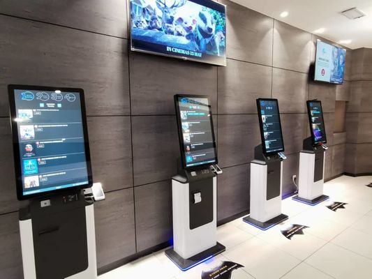 Crtly 32 Zoll Kiosk Zahlungsterminal mit Bargeld und Kartenzahlung, Autowaschanlage Zahlung Kiosk