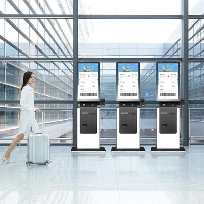 27' Self Hotel Flughafen Check-in Drucker Kiosk mit Bargeld und Geldautomaten Funktion