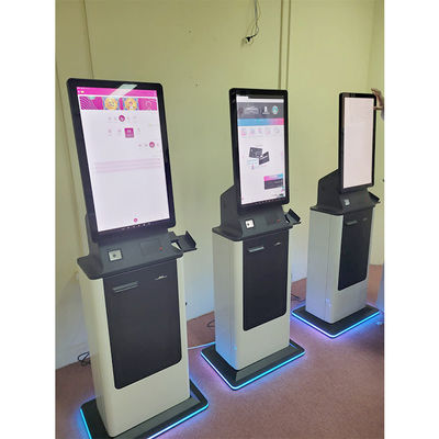 Crtly 27 Zoll Touchscreen Kartenleser mit Bargeld Recycler Gebrauchsrechnung Outdoor Payment Kiosk Bargeld Recycler