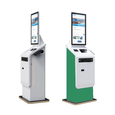 Kapazitiver Touch-Selbstbedienungskiosk mit Thermoprinter-Scanner-Kamera und RFID
