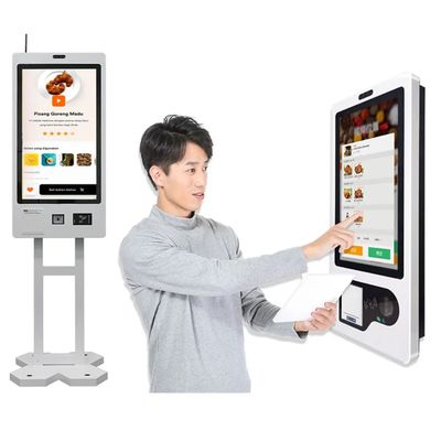 Selbstbestellkiosk mit QR- und RFID-Lesegerät für sichere Transaktionen