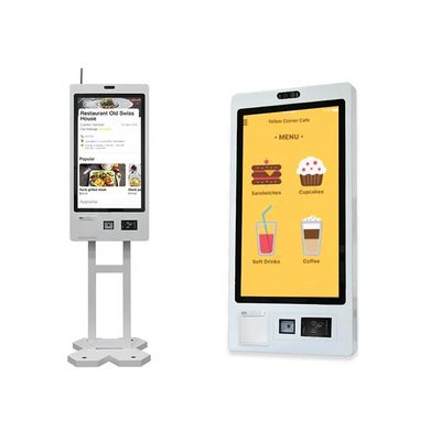 Wandmontierbares Restaurant-Selbstbestellkiosk mit Ticketendruck und RFID-Leser