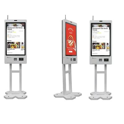 Anpassbarer Self-Service-Bestellkiosk mit QR-Scanner und Ticket-Drucker