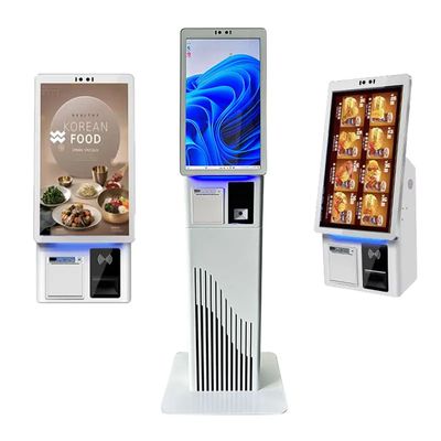 Selbstbedienungs-Zahlungskiosk mit LCD-Touchscreen und thermischem Drucker
