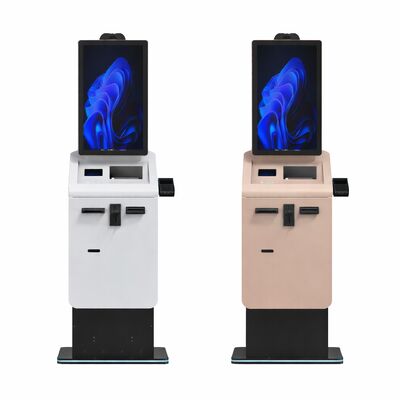Self Service Checkout Payment Kiosk Currency Exchange Cash Coin Recycler Capacitive Touch Screen SDK Enabled Floor Standing